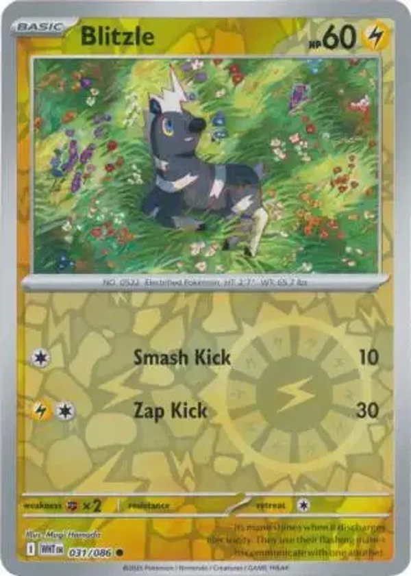 Blitzle 031/086 Reverse Holo White Flare