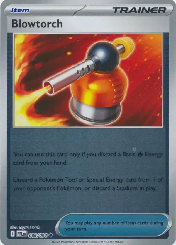 Blowtorch 086/094 Reverse Holo Phantasmal Flames