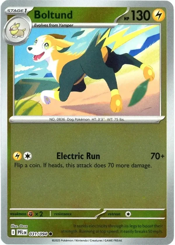 Boltund 031/094 Reverse Holo Phantasmal Flames