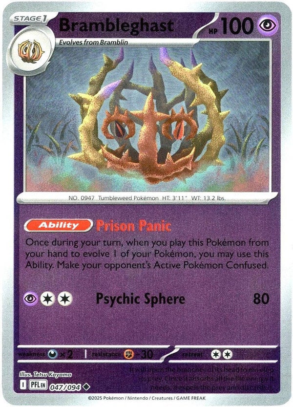 Brambleghast 047/094 Reverse Holo Phantasmal Flames