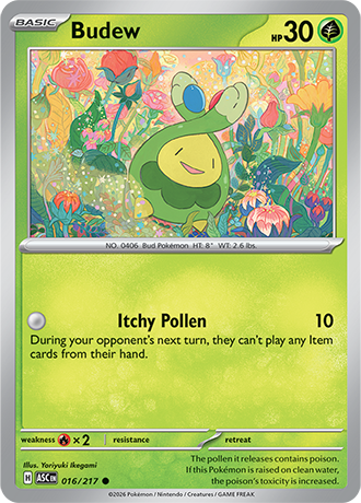 Budew 016/217 Reverse Holo Ascended Heroes