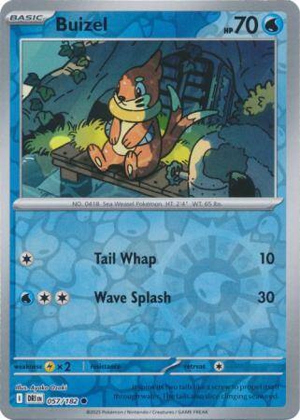 Buizel 057/182 Reverse Holo Destined Rivals