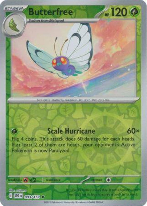 Butterfree 003/159 Reverse Holo Journey Together