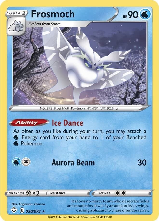Frosmoth 030/072 holo rare shining fates