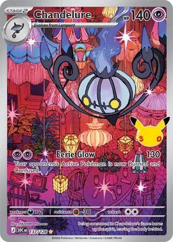 Chandelure 137/128 30th Anniversary