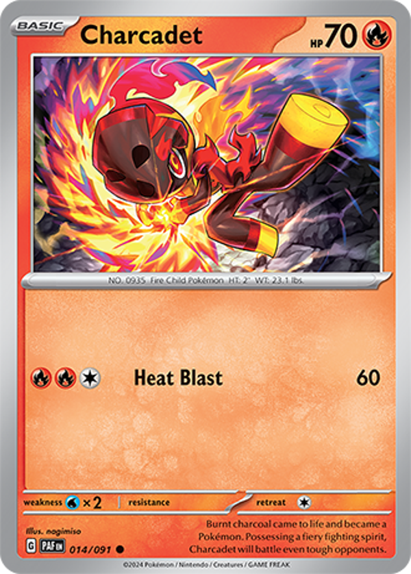 Charcadet 014/091 reverse holo Paldean Fates