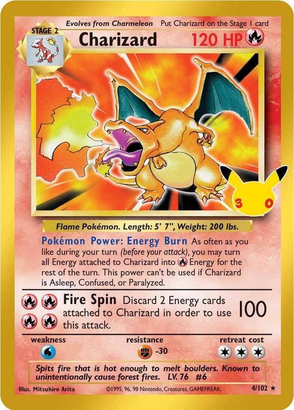 Charizard 4/102 Classic 30th Anniversary