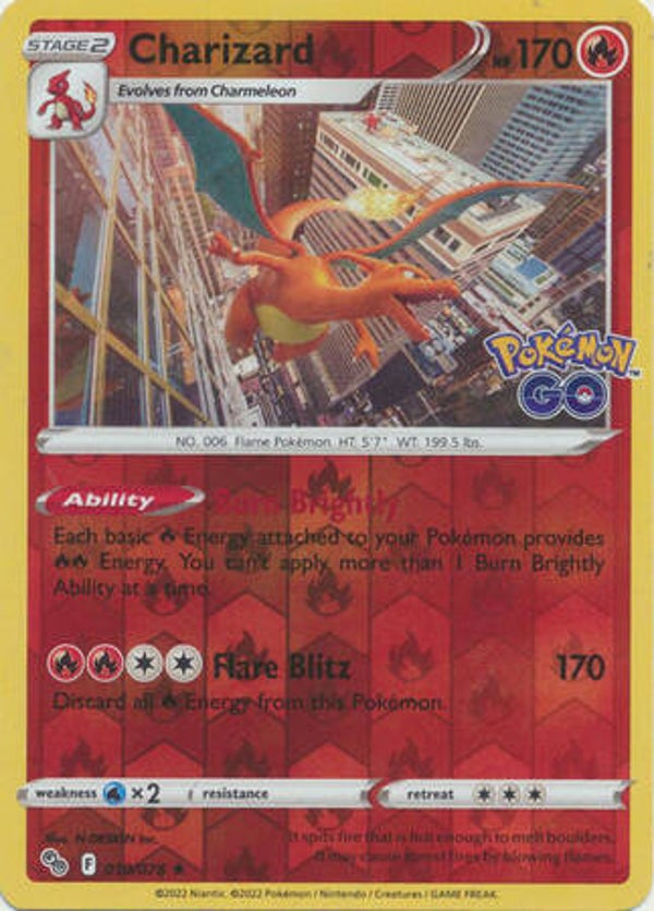 Charizard 010/078 Reverse Holo Pokémon Go