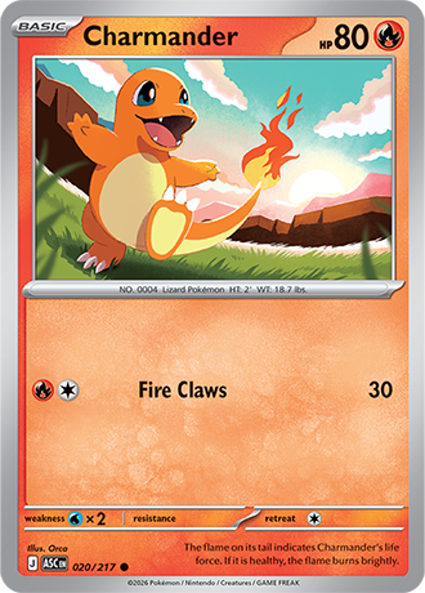 Charmander 020/217 Ascended Heroes