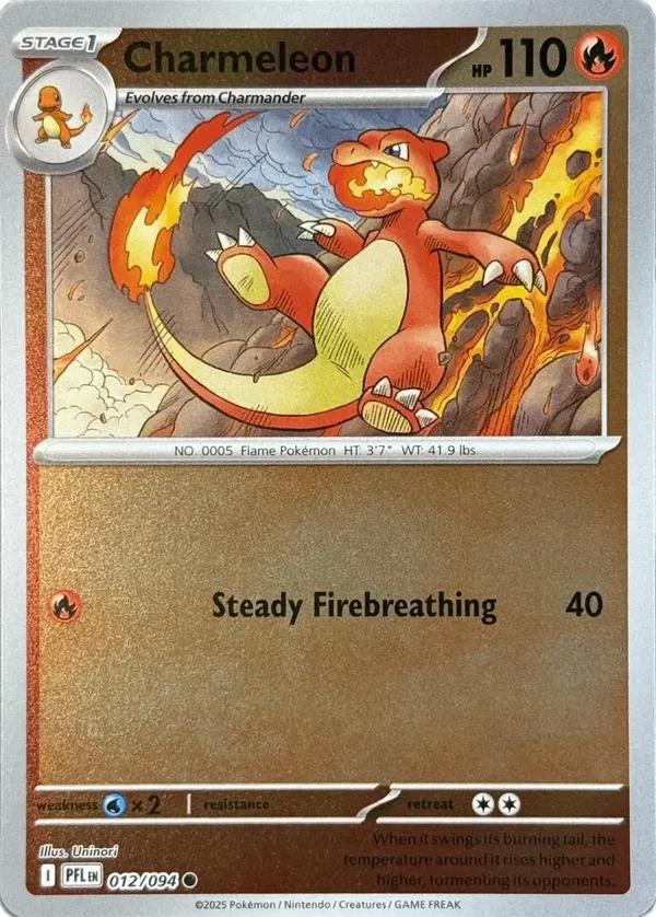 Charmeleon 012/094 Reverse Holo Phantasmal Flames