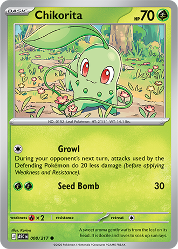 Chikorita 008/217 Ascended Heroes