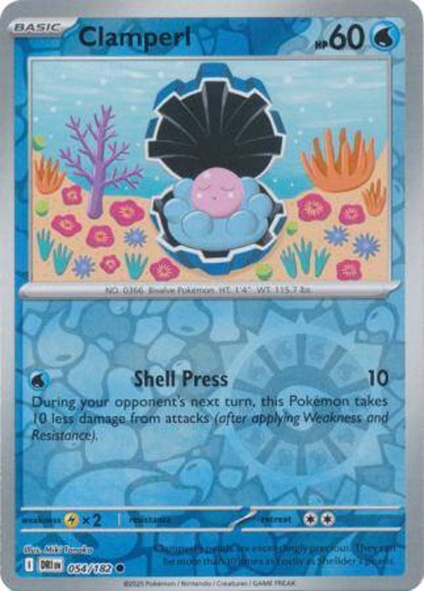 Clamperl 054/182 Reverse Holo Destined Rivals
