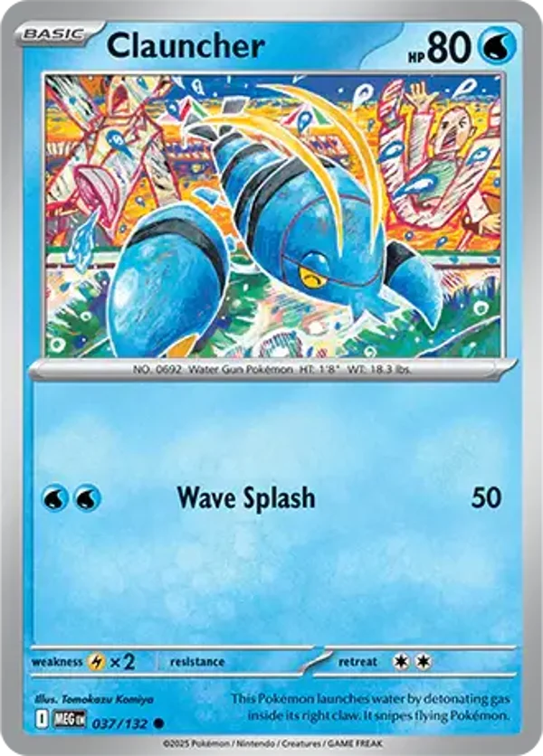 Clauncher 037/132 Reverse Holo Mega Evolution