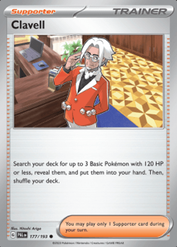 Clavell 177/193 reverse holo Paldea evolved