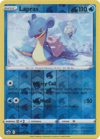 Lapras 029/198 reverse holo Chilling Reign