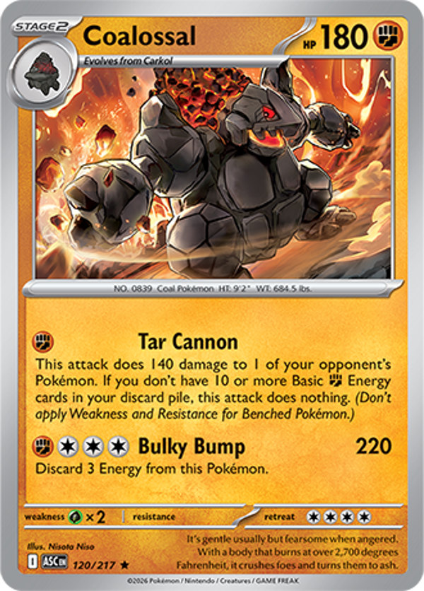 Coalossal 120/217 Ascended Heroes