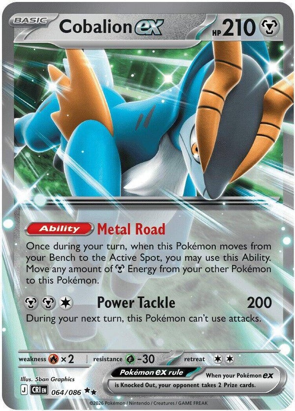 Cobalion EX 064/086 Chaos Rising