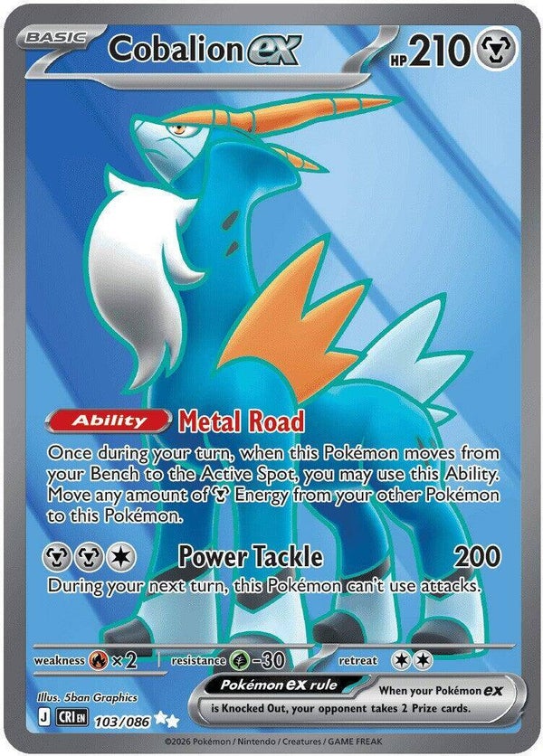 Cobalion EX 103/086 Chaos Rising