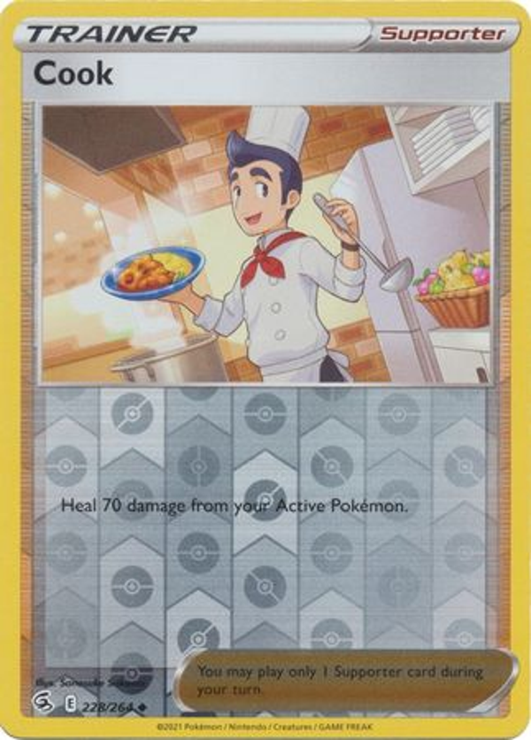 Trainer Cook 228/264 reverse holo (Fusion Strike)