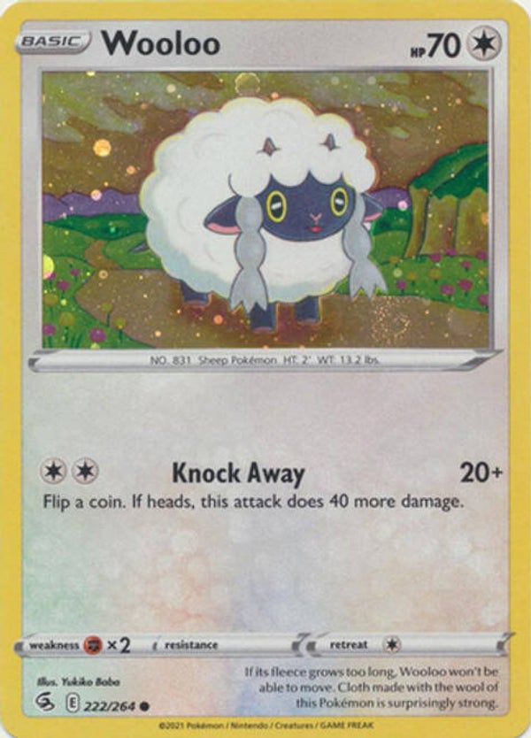 Wooloo 222/264 cosmo holo (Fusion Strike)