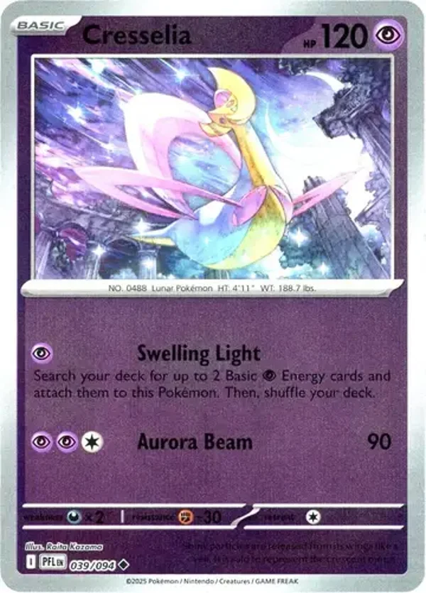 Cresselia 039/094 Reverse Holo Phantasmal Flames