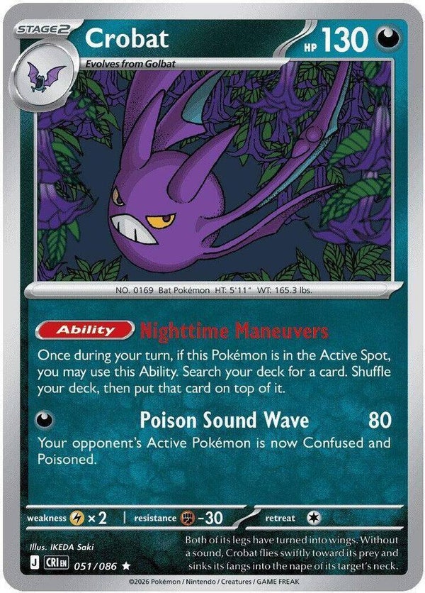 Crobat 051/086 holo Chaos Rising