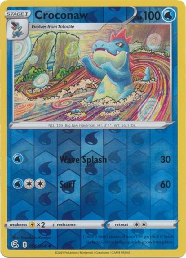Croconaw 056/264 reverse holo (Fusion Strike)