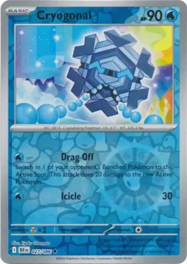 Cryogonal 027/086 Reverse Holo Black Bolt