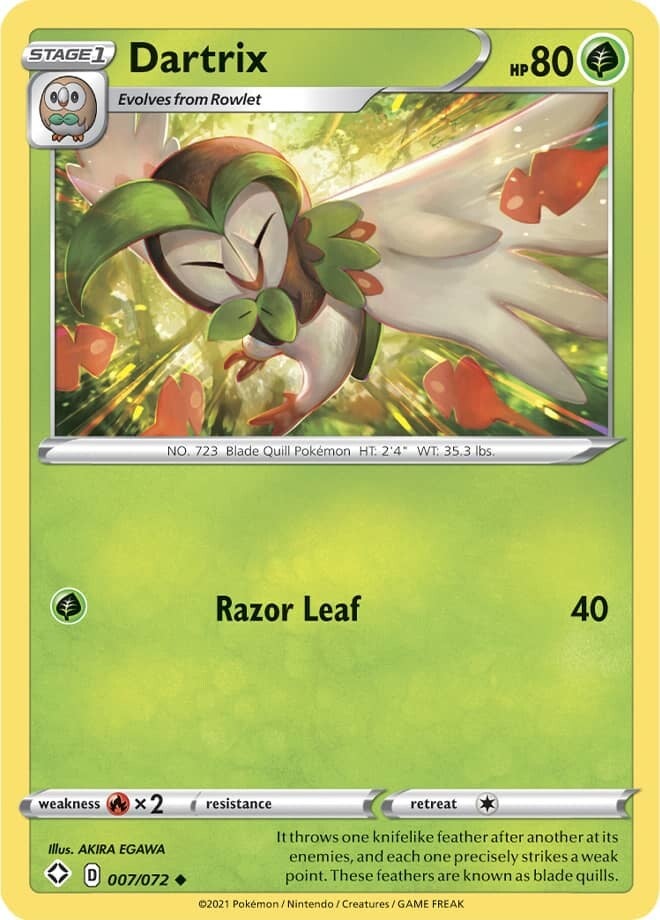 dartrix 007/072 shining fates