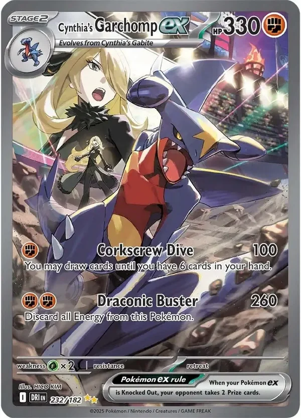 Cynthia's Garchomp EX 232/182 Destined Rivals