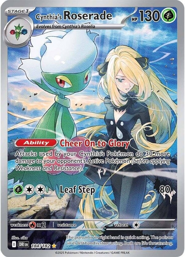 Cynthia's Roserade 184/182 Destined Rivals