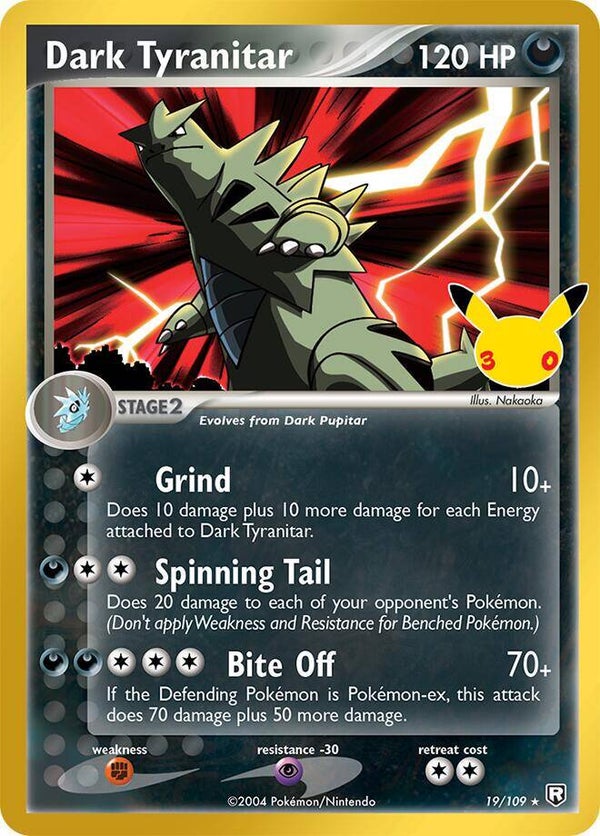 Dark Tyranitar 19/109 Classic 30th Anniversary