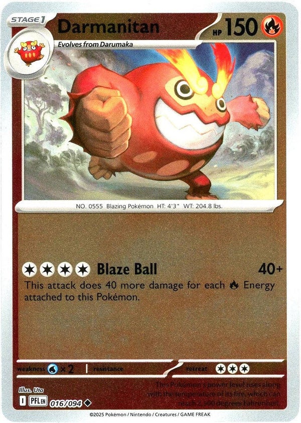 Darmanitan 016/094 Reverse Holo Phantasmal Flames