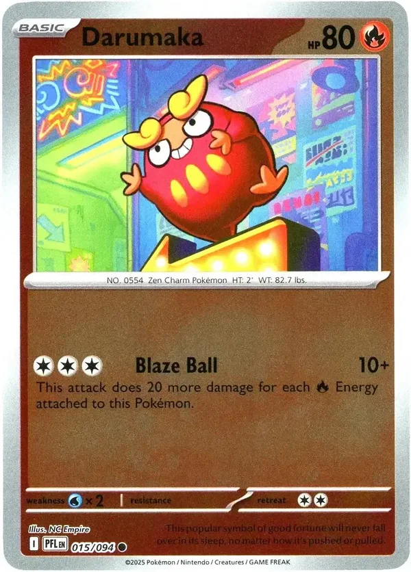 Darumaka 015/094 Reverse Holo Phantasmal Flames