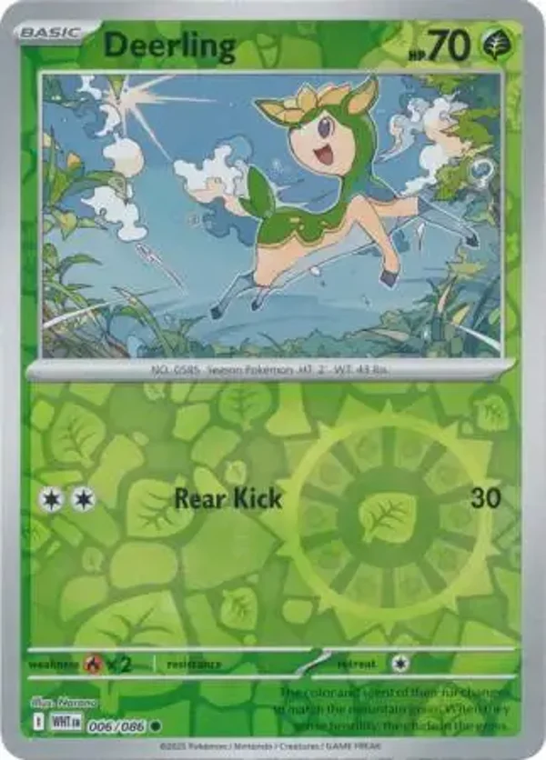 Deerling 006/086 Reverse Holo White Flare