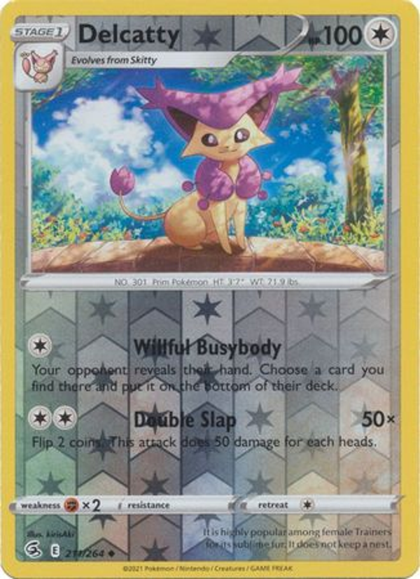 Delcatty 211/264 reverse holo (Fusion Strike)