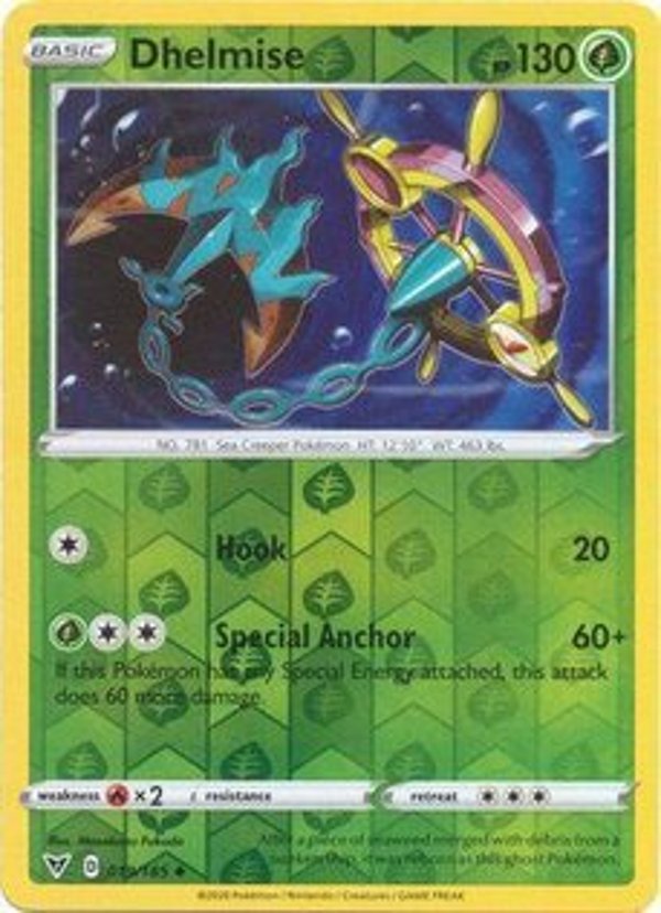 Dhelmise 019/185 reverse holo Vivid Voltage