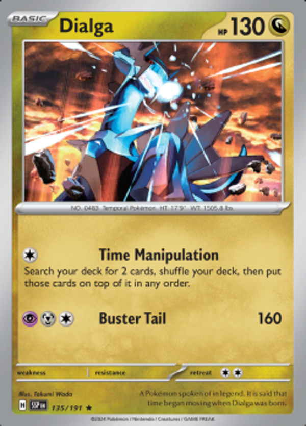 Dialga 135/191 holo surging sparks