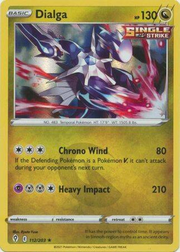 dialga 112/203 holo evolving skies