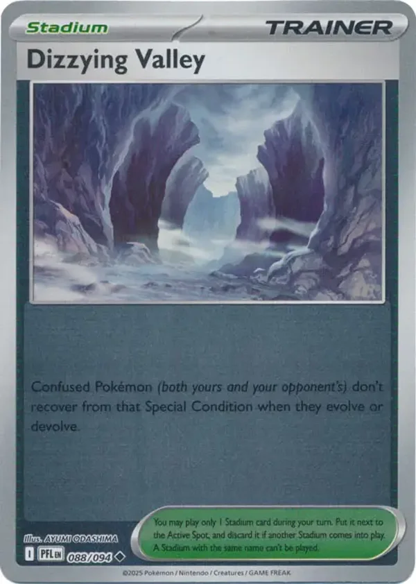 Dizzying Valley 088/094 Reverse Holo Phantasmal Flames