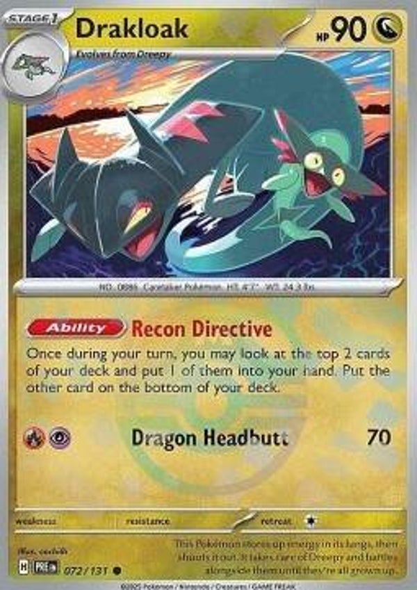 Drakloak 072/131 Masterball Prismatic Evolutions