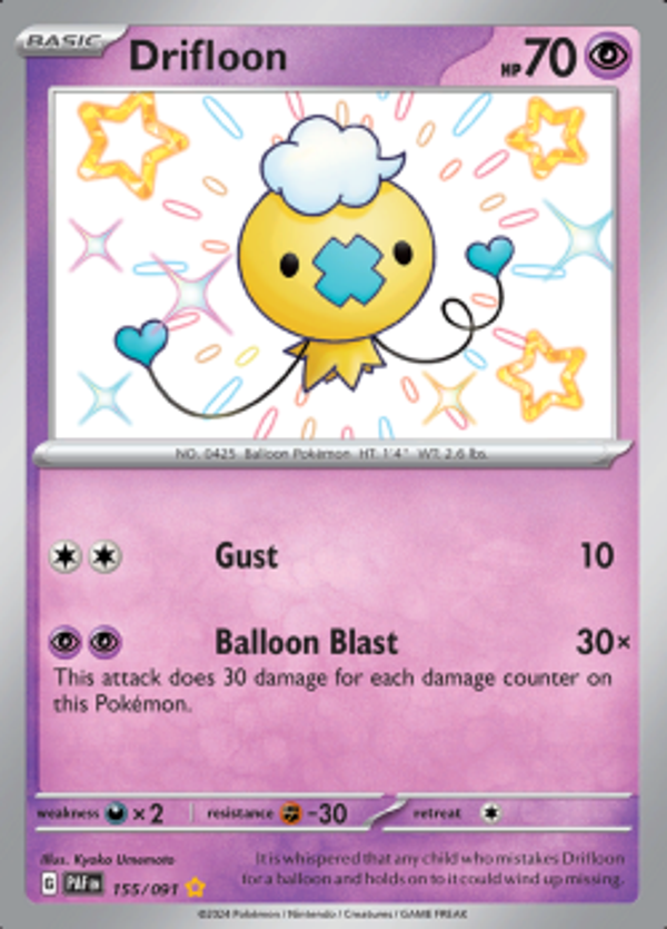 Drifloon 155/091 Paldean Fates