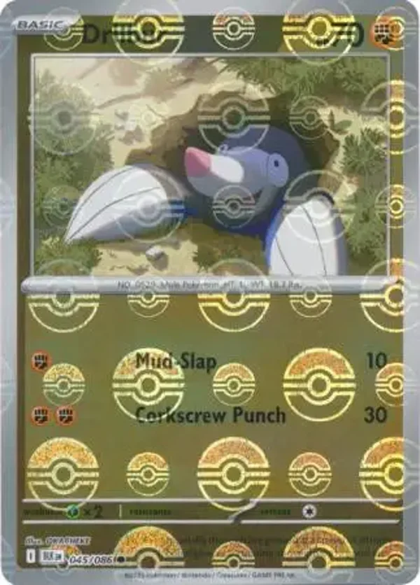 Drilbur 045/086 Black Bolt