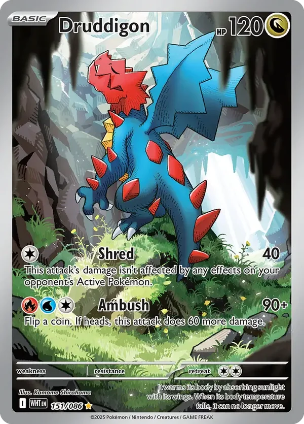 Druddigon 151/086 White Flare