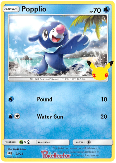 Popplio 23/25 Promo 25TH ANNIVERSARY MC DONALD'S