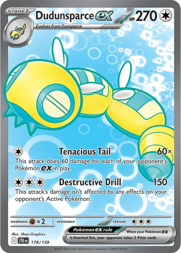 Dudunsparce EX 178/159 Journey Together