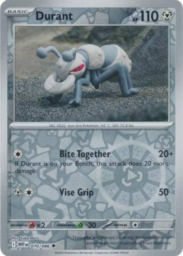 Durant 070/086 Reverse Holo White Flare