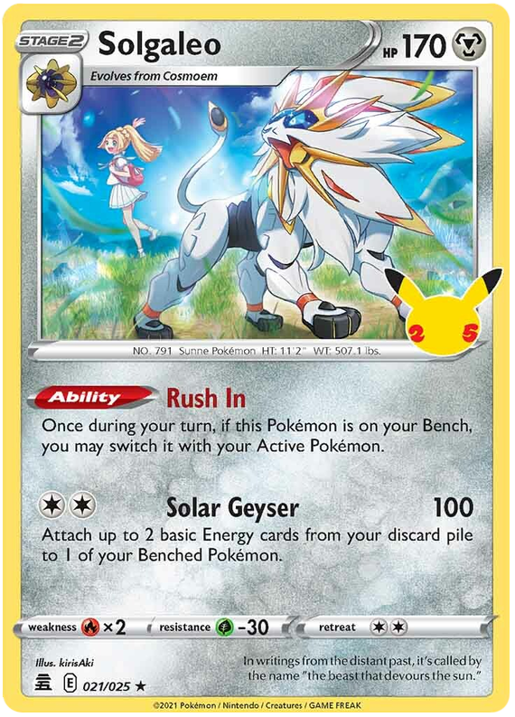 Solgaleo Celebrations 021/025