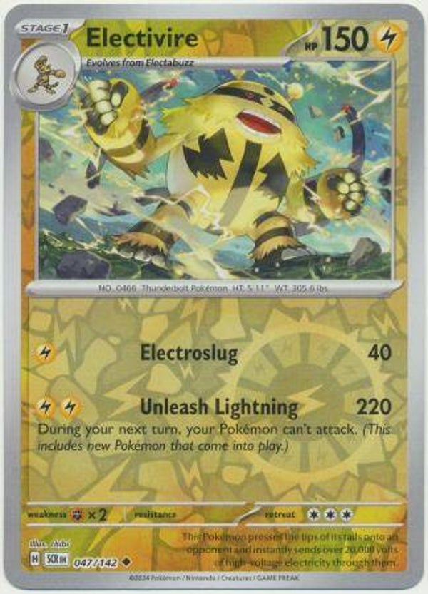 Electivire 047/142 Reverse Holo Stellar Crown