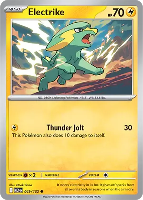 Electrike 049/132 Reverse Holo Mega Evolution